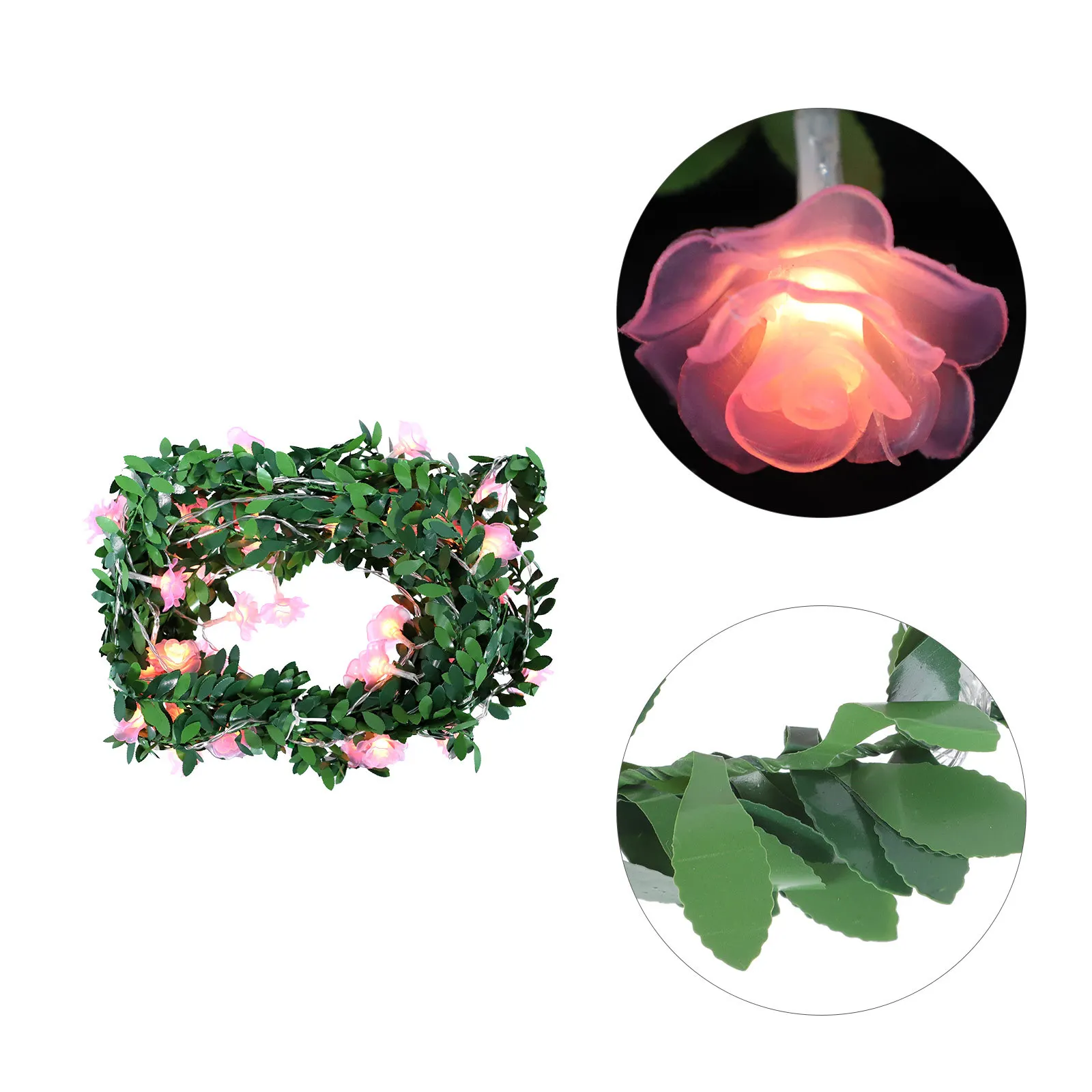 1pc Waterproof String Festival Wreath String Light Holiday Decoration Courtyard Lamp Wreath Light