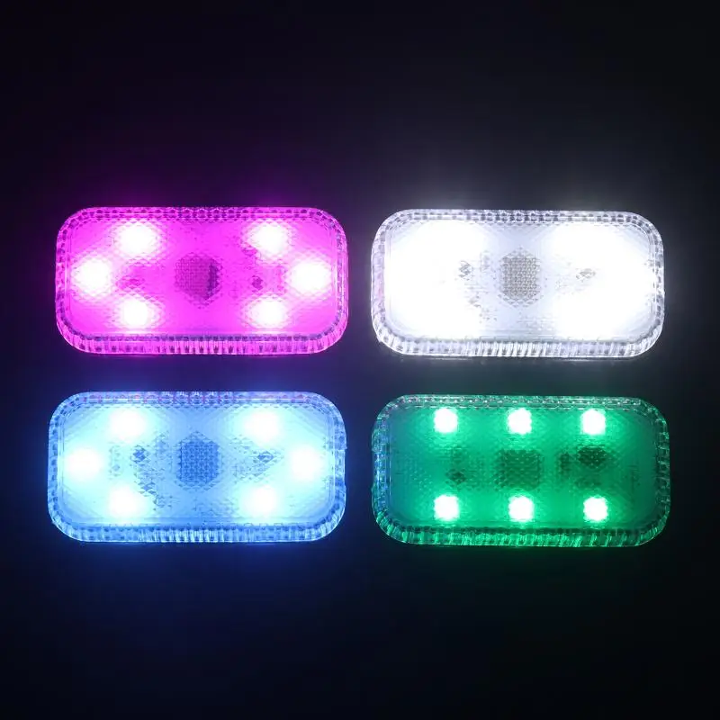 LED Touch Light Mini Wireless Car Interior Reading Light Touch Sensing Trunk Foot Atmosphere Surround Light Auto Lighting