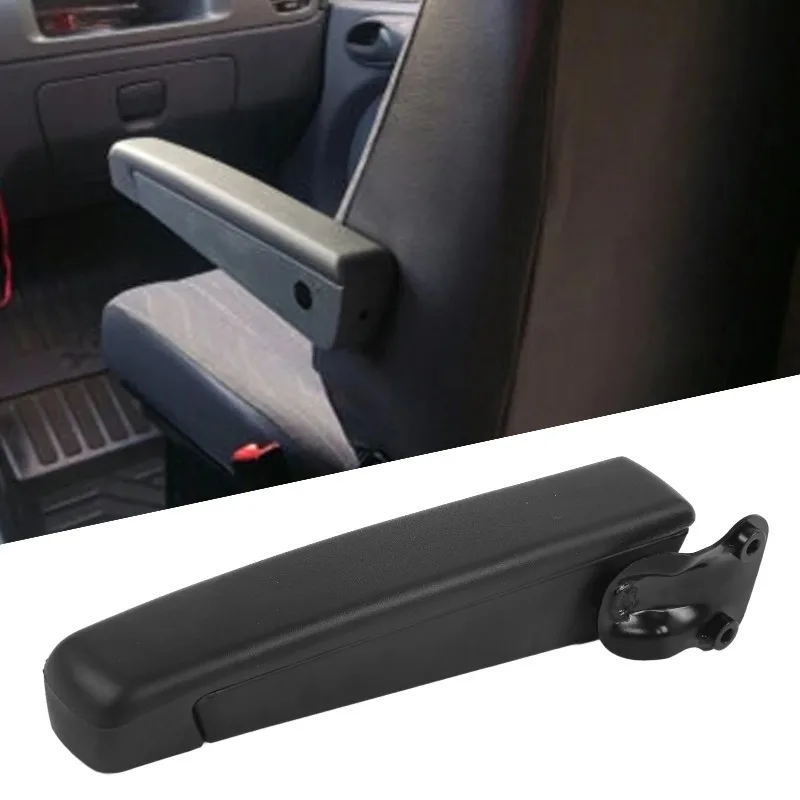 Car Seat Armrest Adjustable 0-120° Range Black Right Hand Arm Rest Replacement for Iveco RV Motorhome