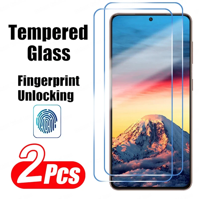1/2Pcs Tempered Glass Full Cover For Samsung Galaxy S24 S25 FE PLR Screen Protector Samsung S23 FE S24FE S23FE S25FE 5G Crystal