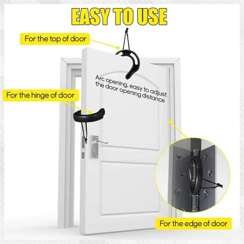 

ABJF-First Responder Door Stop Jam 24 Pcs With Ropes Emergency Wedge Law Enforcement Gear Door Jammer For Firefighters