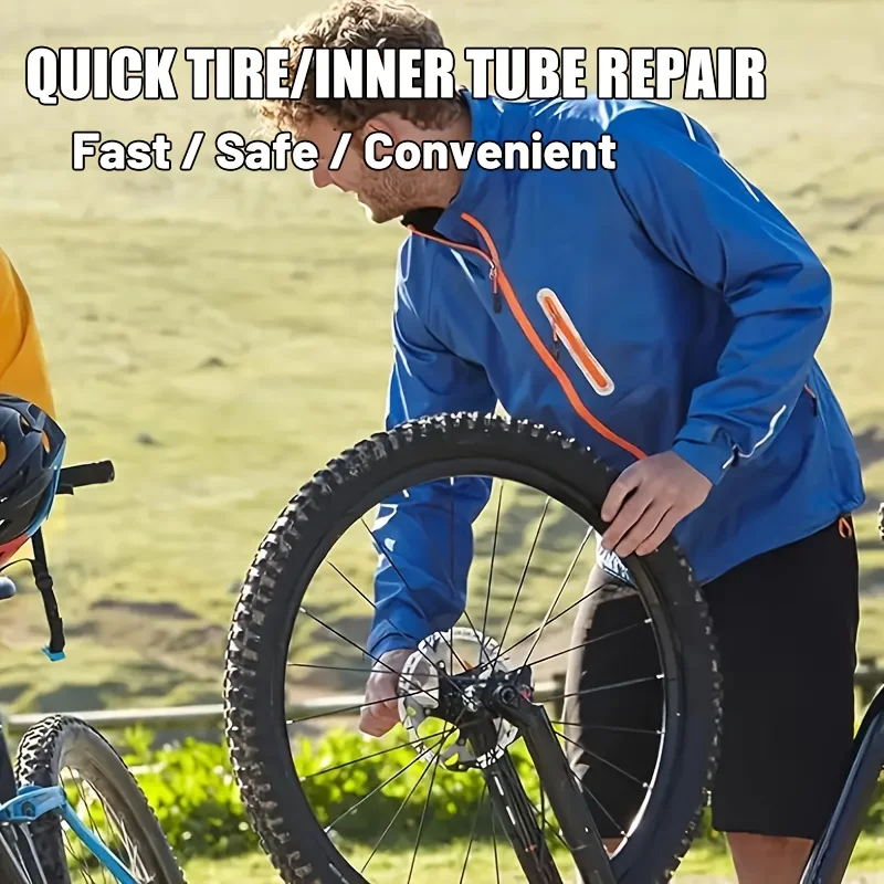 Multi-Functional Tire Repair Glue Kit Quick DIY Fix Puncture Scratch Air Leak Emergency Tool For Bicycle Motorcycle Cycling Trip
