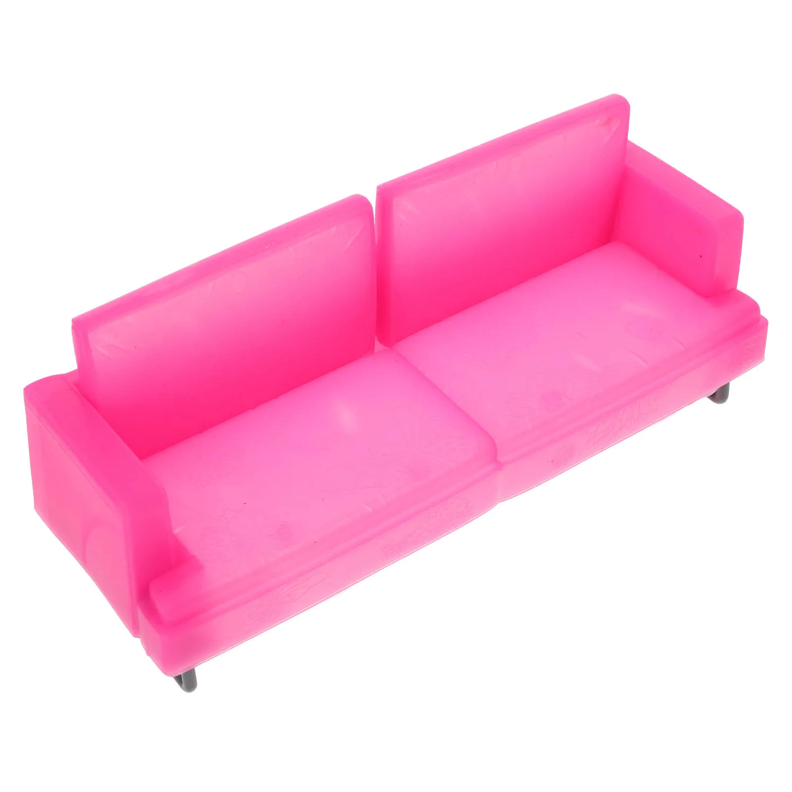 Luxury Pink Princess Sofa Chair Miniature Dollhouse Furniture Lightweight Portable Mini Sofa Dollhouse Couch Model
