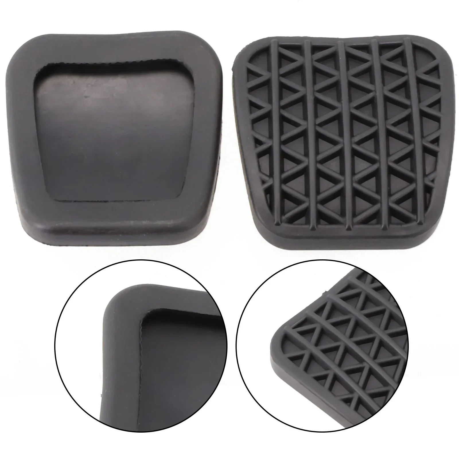 2Pcs Car Rubber Clutch Brake Foot Pedal Pads Covers For Vauxhall For Astra G-H For ZAFIRA A-B 90498309 Brake Clutch Pedal Pad