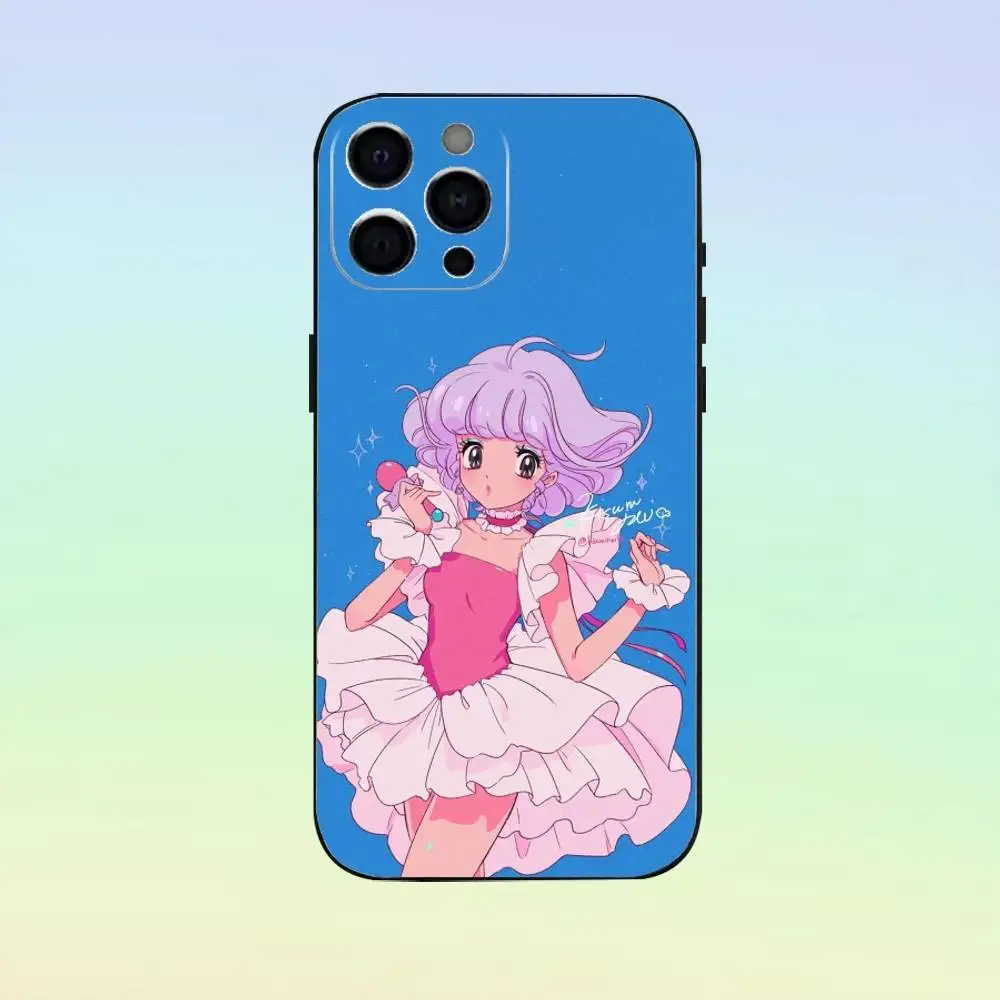 حافظة هاتف C-Creamy Magic M-Mami لهاتف iPhone 17,16,15,14,13,12,11، غطاء أسود من السيليكون الناعم #5