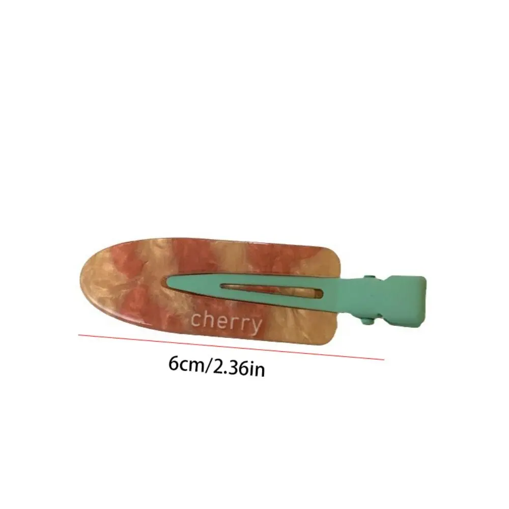 スイートチェリー跡のないヘアピンジオメトリ前髪クリップフルーツヘアピン韓国スタイルバレッタメイクヘアクリップ子供