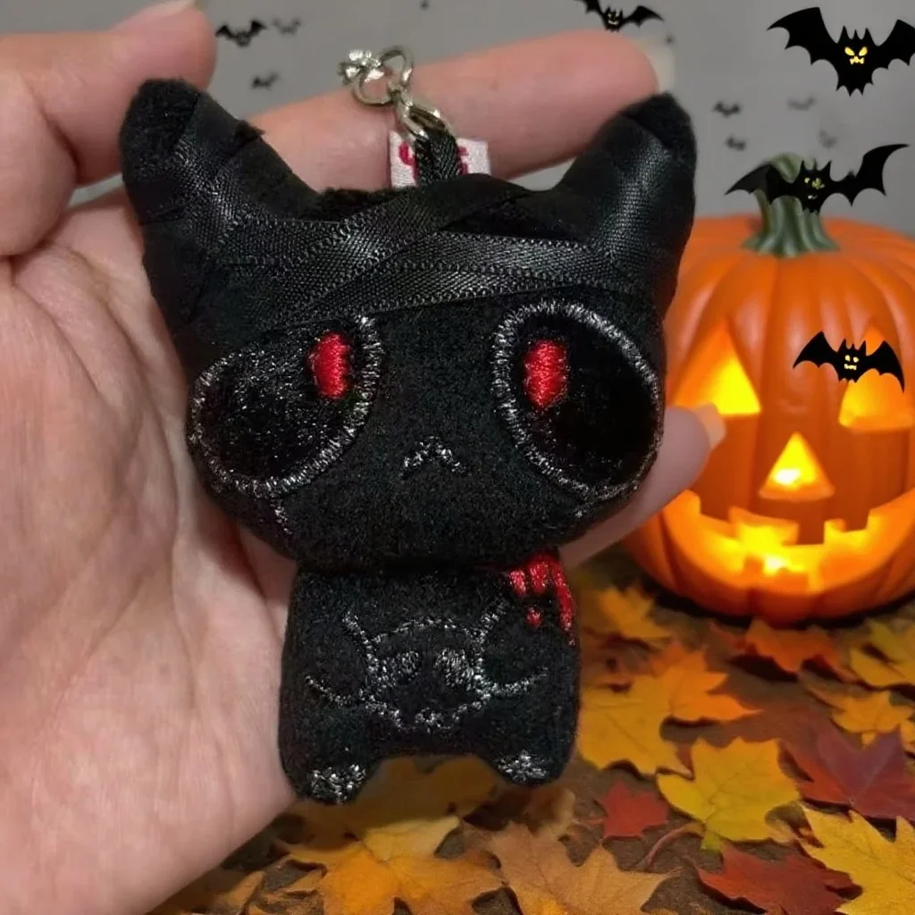 Piccolo regalo di Halloween Portachiavi in peluche horror Creepy Monster Doll Goth Bag Charm Accessori spaventosi per zaino Cosplay Party Decor