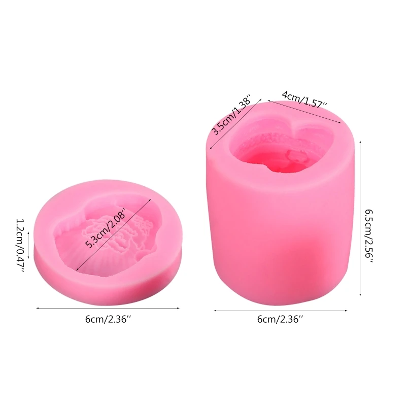 الملتحي سانتا كلوز الحلي الراتنج قالب DIY الروائح الجص قالب من السيليكون دروبشيب