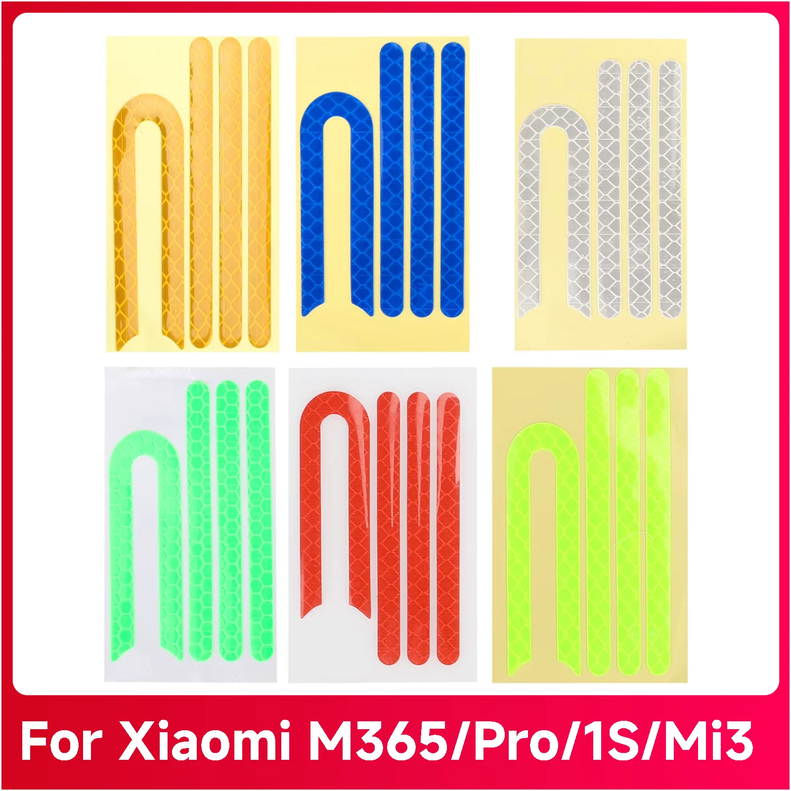 Reflective Sticker For Xiaomi Electric Scooter M365 1S Pro MI3 Front Rear Wheel Tyre Cover Protective Shell Parts