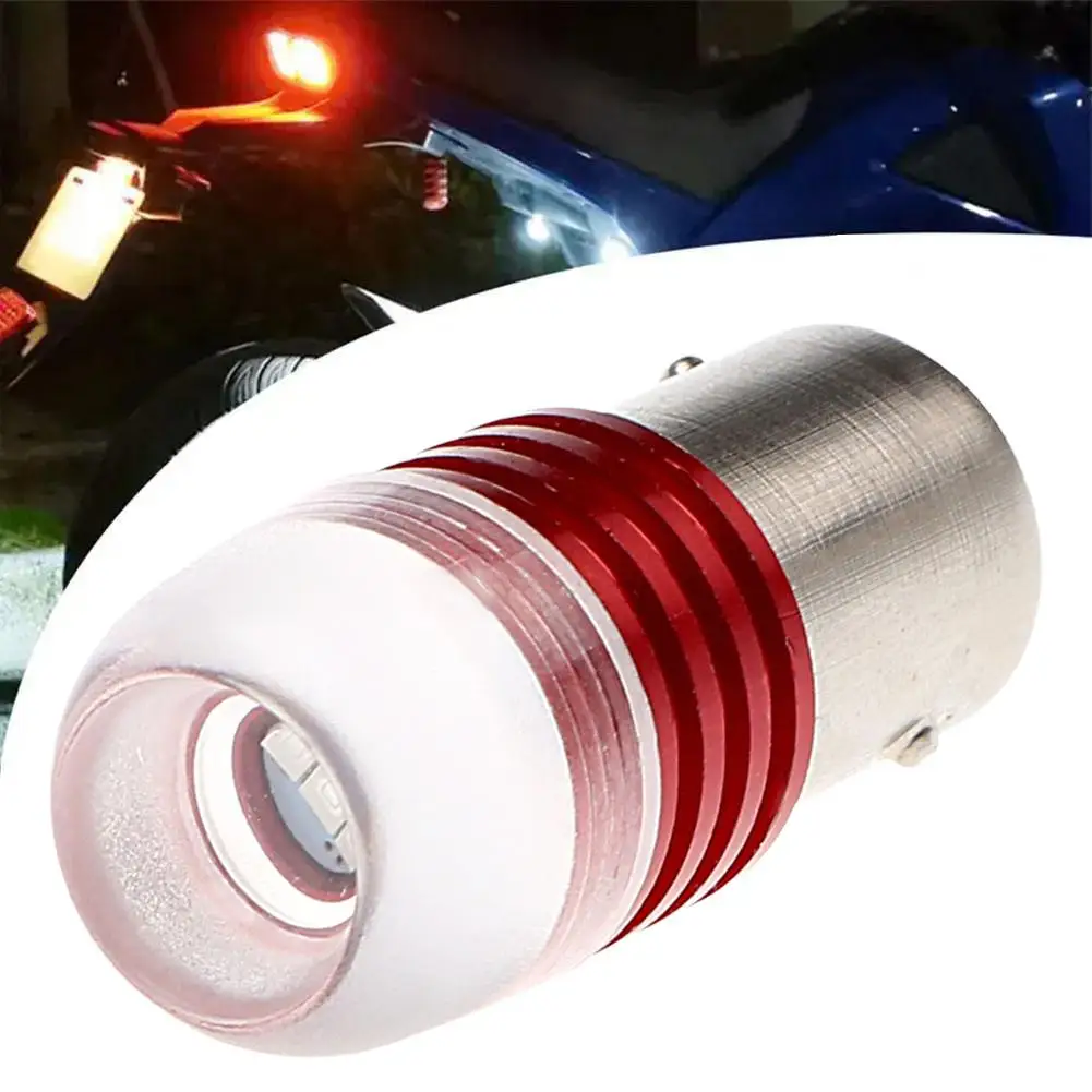 1pcs Red Strobe Light 1156 1157 Flashing LED Turn Signal Motorcycle 12V Flashing Warning Light Light Tail Brake 5630 Revers Y0Q3