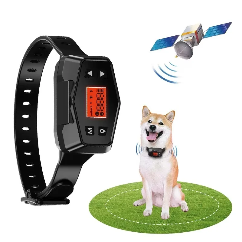 GPS Pet Fence Outdoor Portable Electronic Fence Collar Large Wireless Dog Fence
