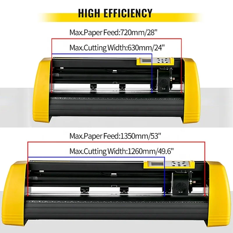 720mm max feeding width plotting 750mm/s CCD Positioning mini small vinyl graph plotter cutter