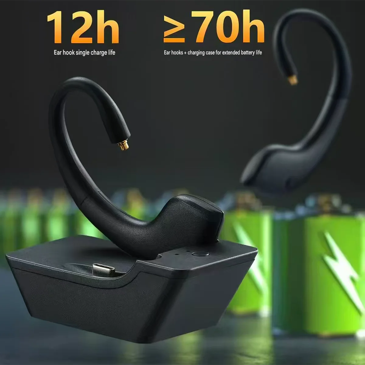 LDAC Lossless QCC3091 True Wireless HiFi Gaming Headset Bluetooth Receiver, LE Audio Compatible