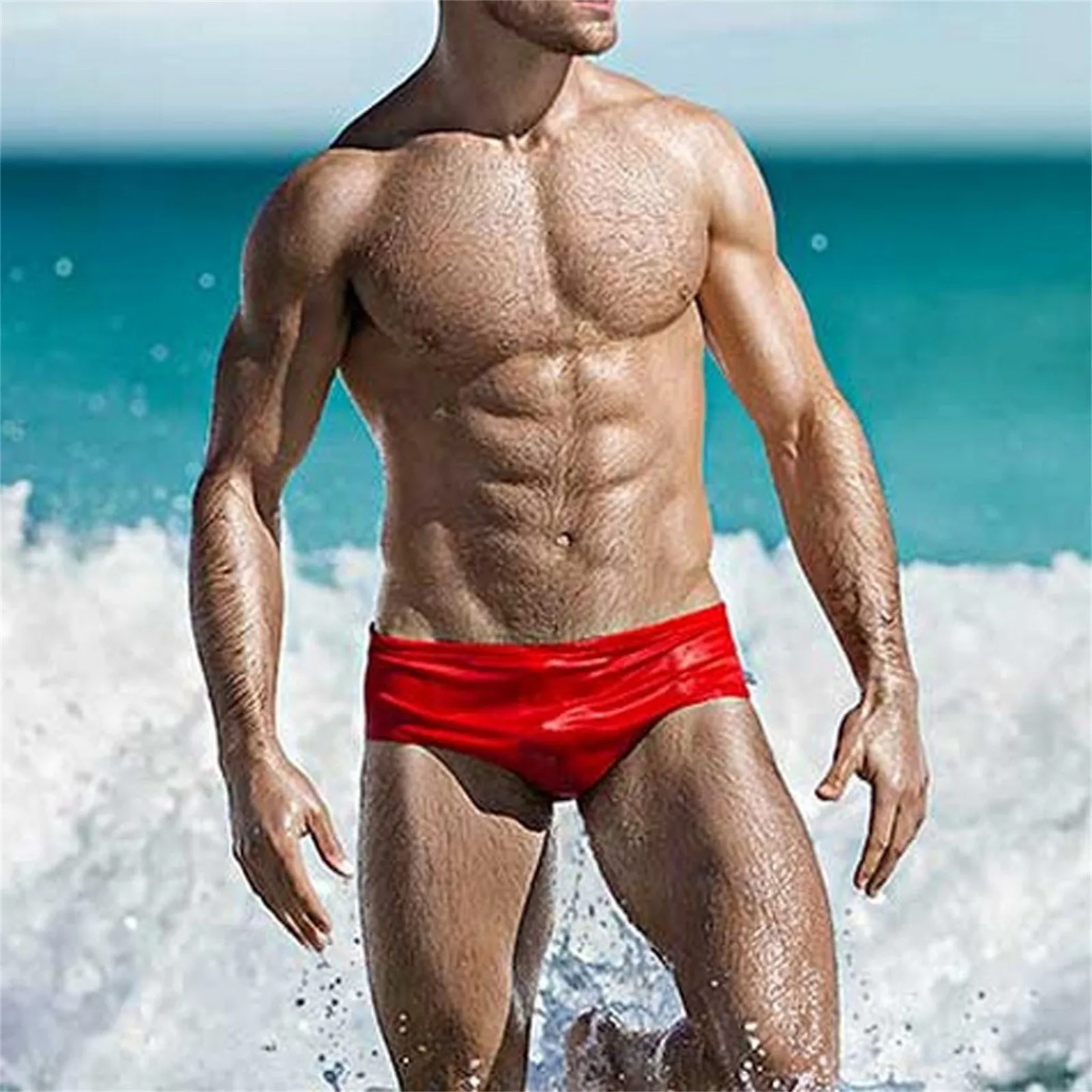 

Men's sexy swimming briefs Hot Spring Pool Beach Fashion Mens Bathing Suit Low waist sexy beach briefs Men's Bikini Bottoms