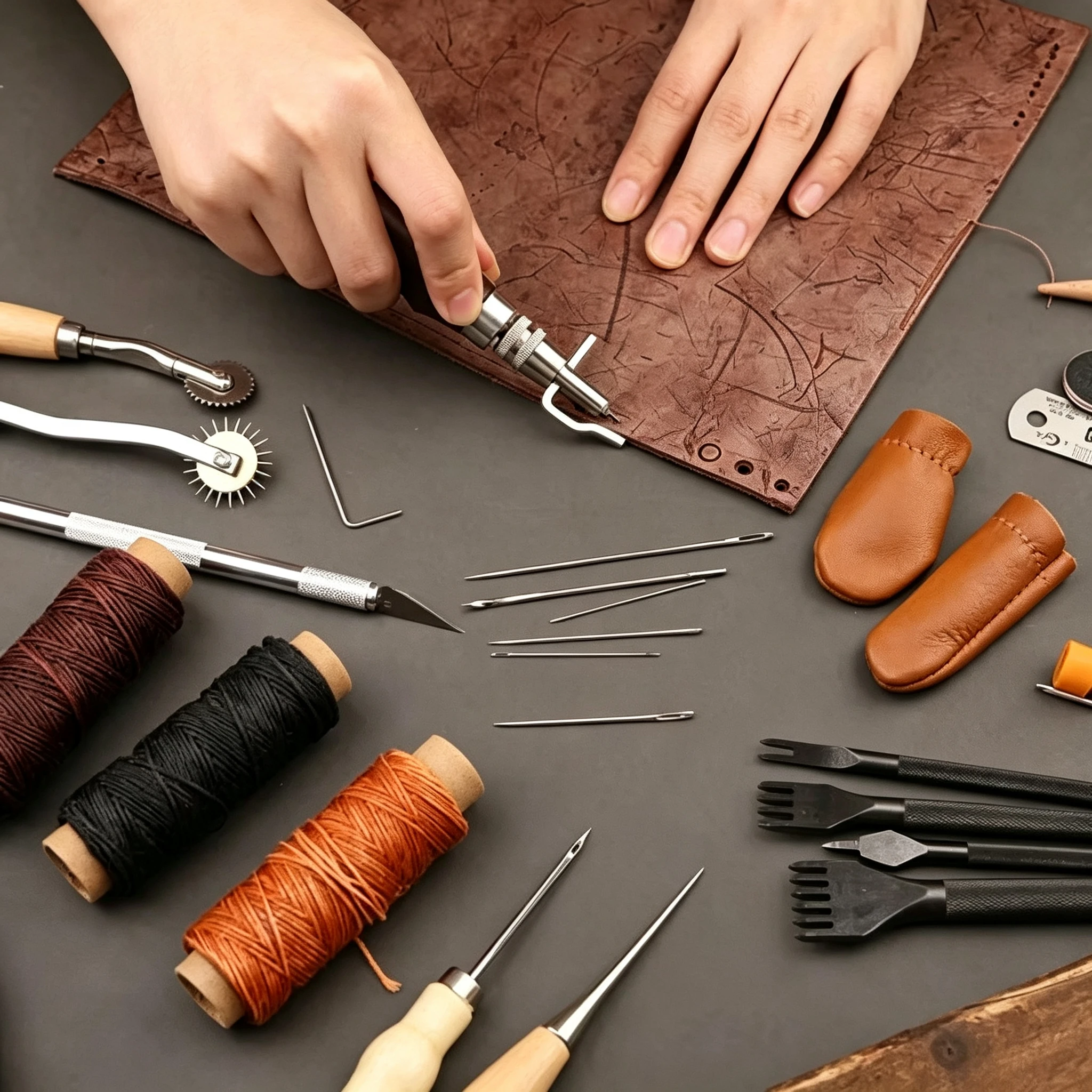 Leather Working Tools Kit, Ful - đánh giá và giá Groover Stitching Tool