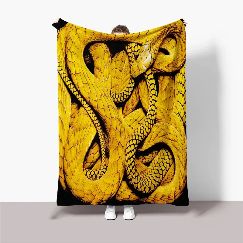 

Realistic Scary Dense Snake Nest Blanket Soft Fluffy Flannel Wild Reptile Serpent Printing Sofa Bed Throw Blankets Bedspread