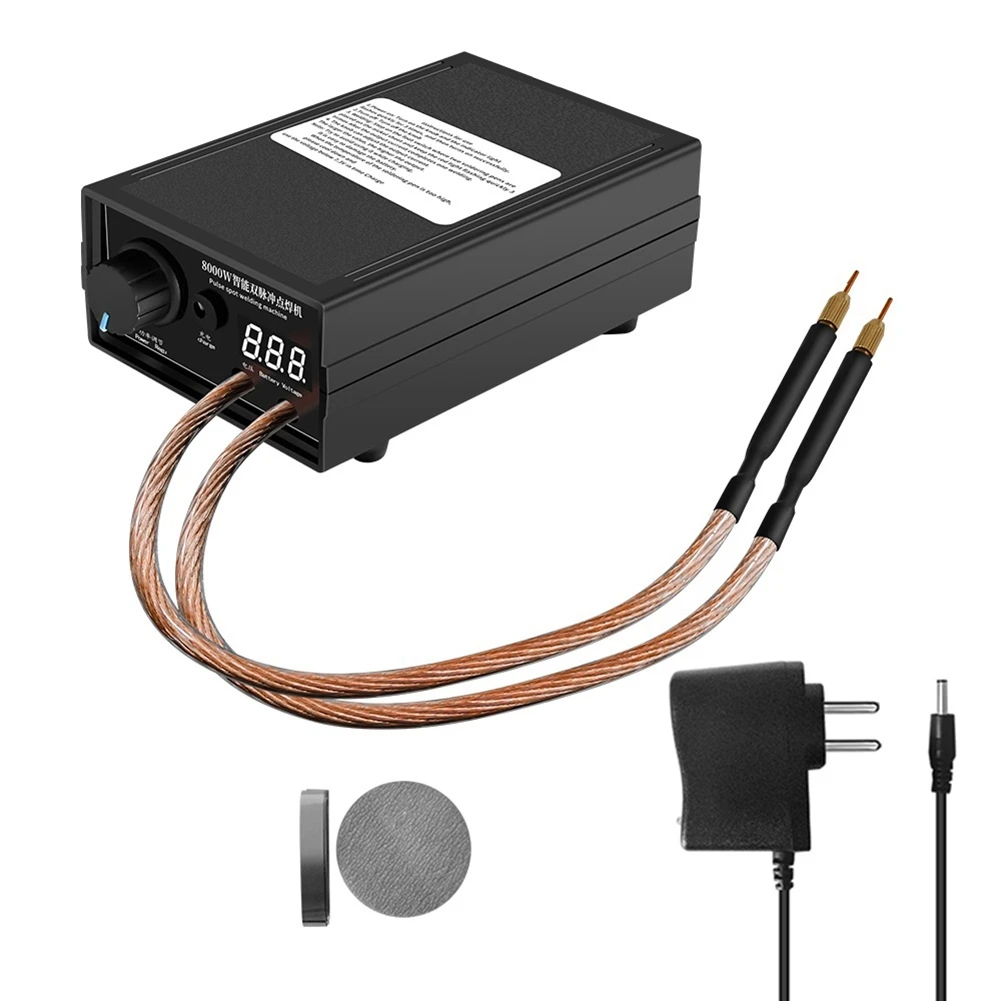 Soudeuse par points domestique portable, batterie au lithium 18650, kit de bricolage, prise UE
