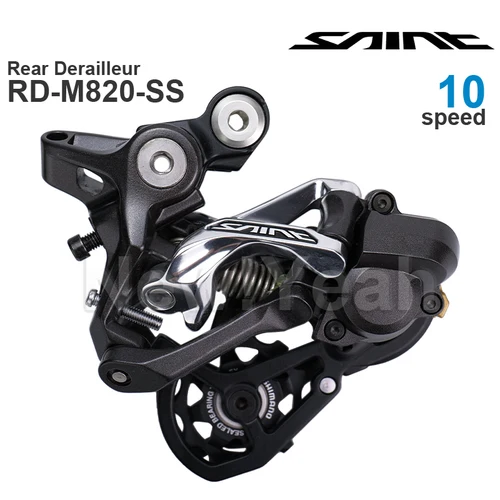 Imagen 2 del producto Grupo SHIMANO SAINT M820 de 10v, palanca de cambio y desviador trasero, SHADOW RD +, piezas originales de 10 velocidades