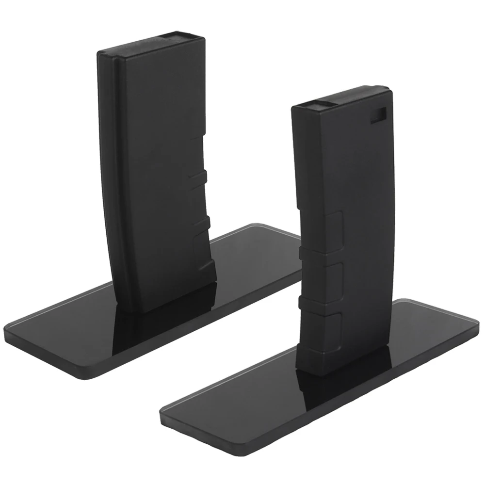 AR15 Display Stand AEG Version M4 Airsoft Hunting Rifle Rack Tactical Equipment Magazine ABS Glass Base Decorative Props