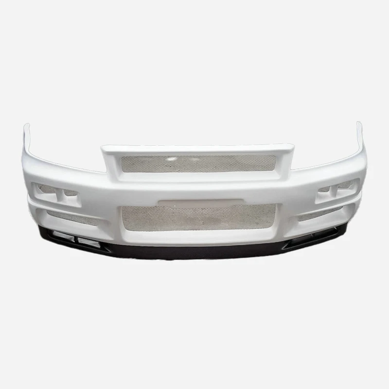 

For Nissan Skyline R34 GTR NIS Type STune Front Bumper with Bottom Lip - JDM Racing Car Exterior Aerodynamic Bumper Kit