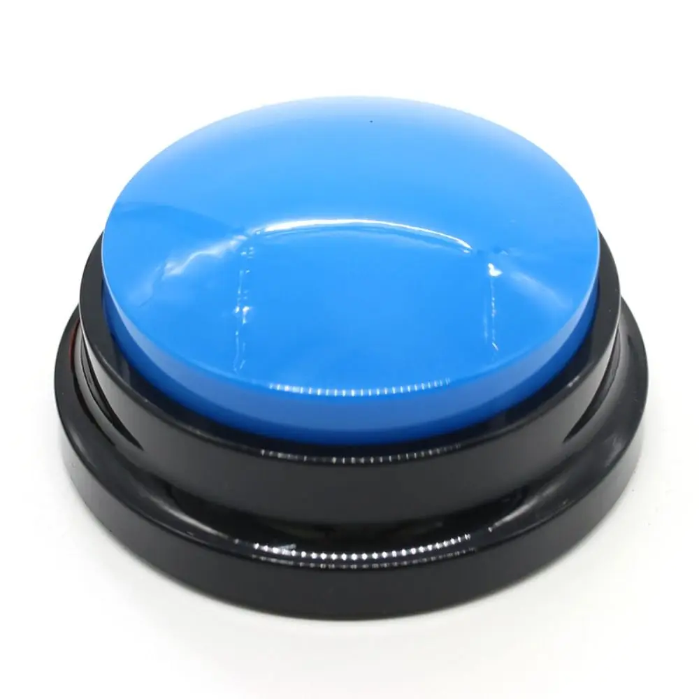 Creative Recordable Voice Recording Button Light Interactive Pet Talking Button Paw Pattern Round Dog Training Buttons Cat Puppy