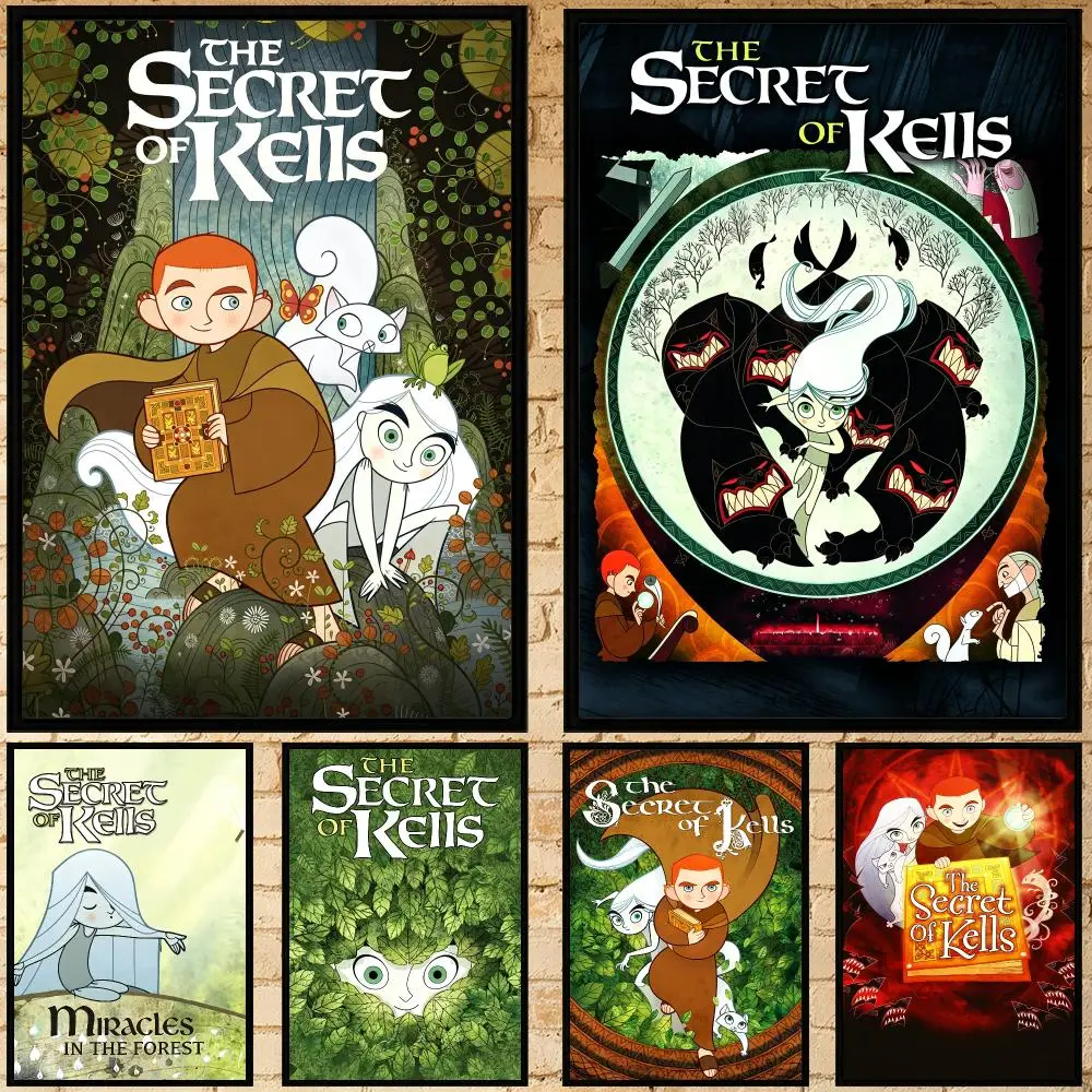 movie The Secret of Kells Poster Poster HD Waterproof Self-adhesive Art Print Wall Decor for Bedroom Living Room Gift