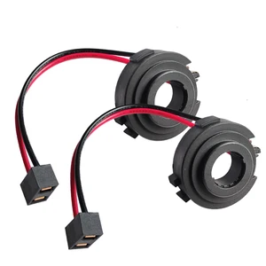H7 LED farol lâmpada base redutor, adaptadores titular para VW Golf 7, MK7, MK6, Tiguan, Touran, Jetta, Passat, B7, 2pcs 8 principais vendas conector farol h7 - №3