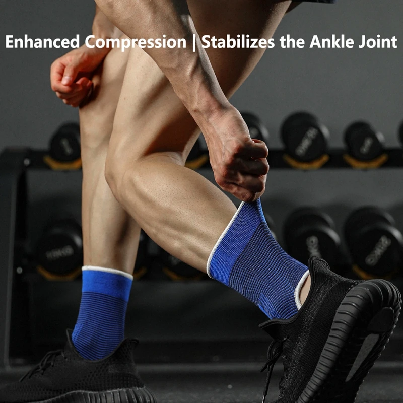 1 Pair Ankle Support Brace Sports Ankle Stabilizer Basketball Football Volleyball Training Anti-sprain Ankle Guard Breathable