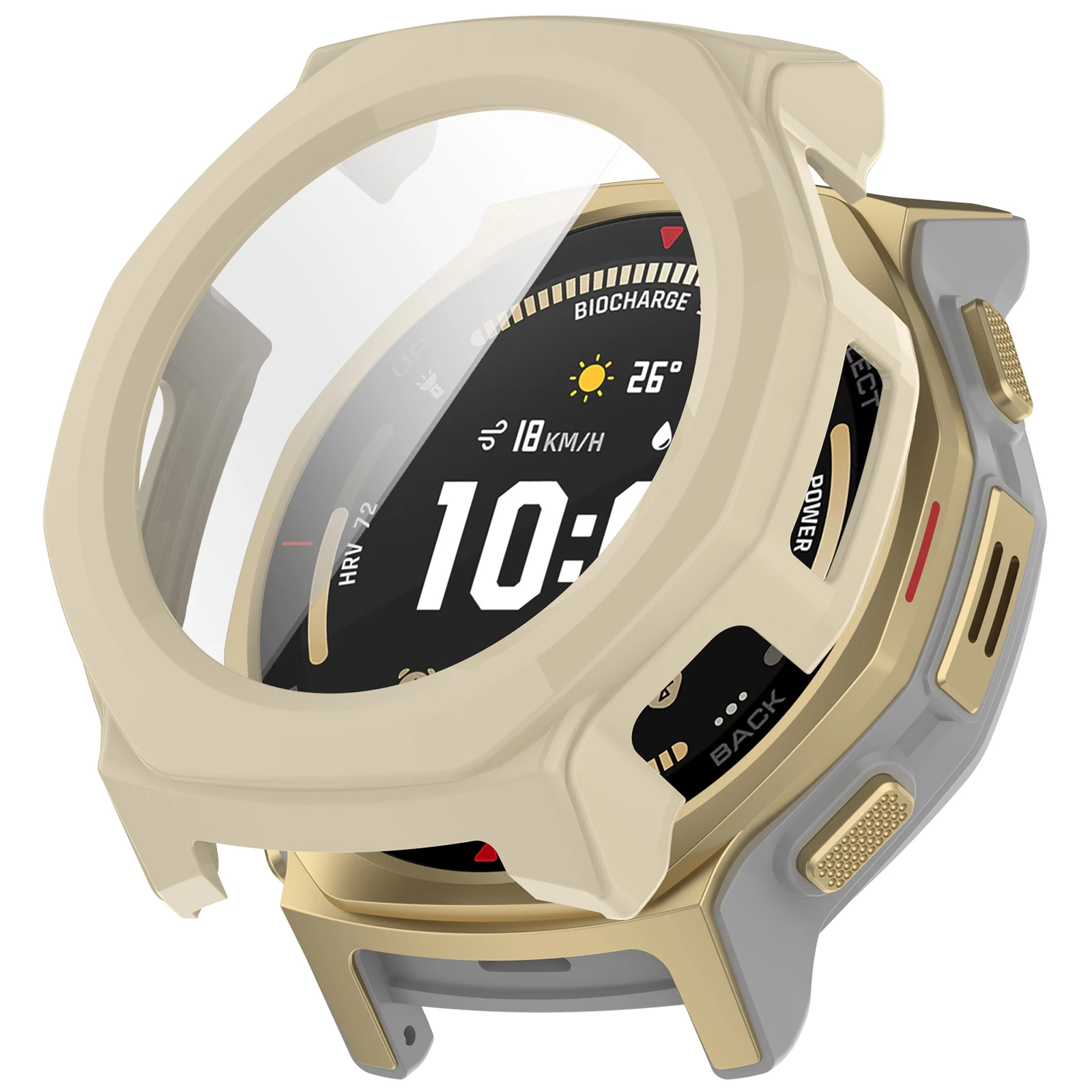 Protective Cover+Glass for Amazfit T-Rex 3 Pro 44MM Smart Watch Screen Protector Bumper for Amazfit T-Rex3 Pro 44MM PC Case view 2