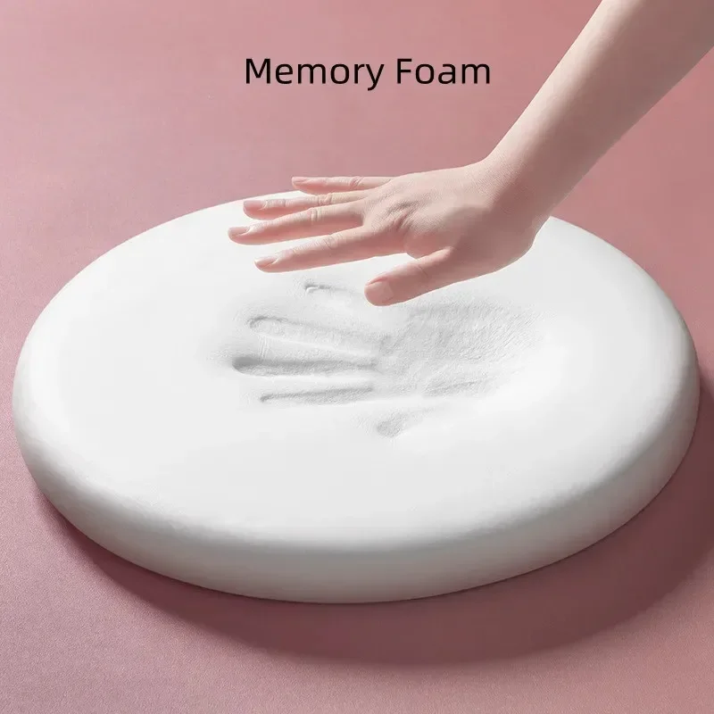 Memory Foam Round Chair Pad Anti-Slip Soft Round Chair Seat Cushion Cotton Round Cushion Mit Removable Cover Seat Pad