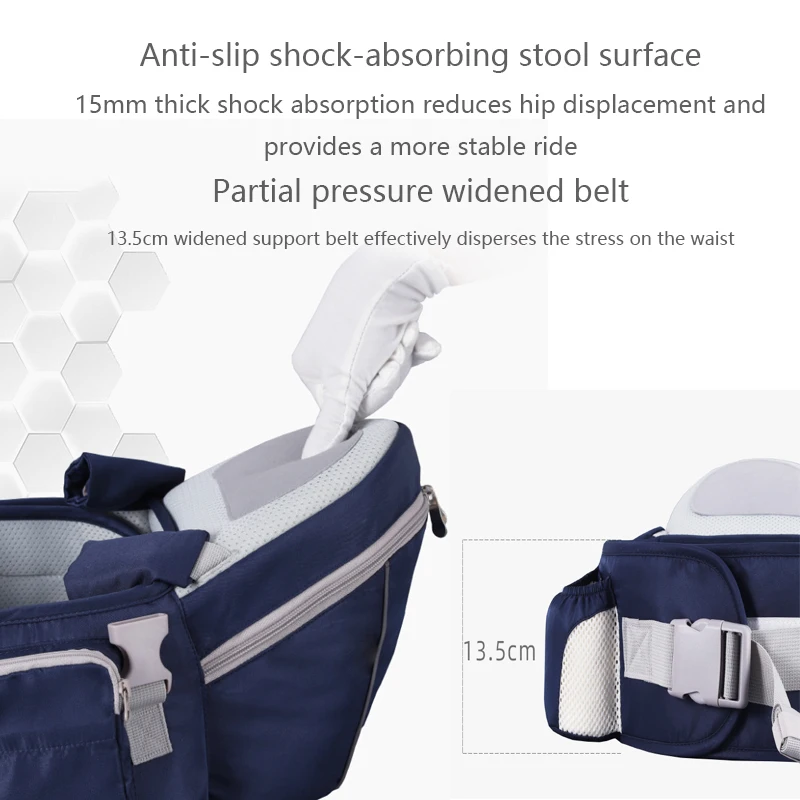 Baby Carrier with Hip Seat Ergonomic Newborn Infant Kids Multi-purpose Straps Sling Wrap Cotton Baby Waist Stool Carrier 0-36M