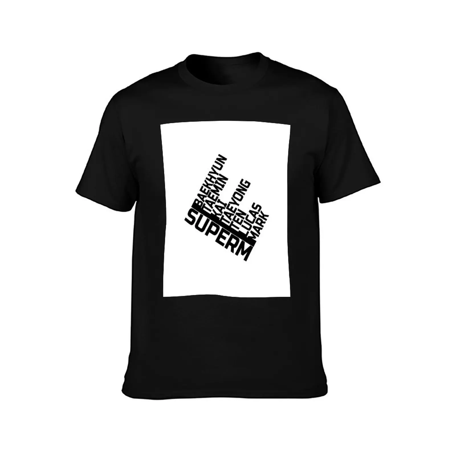 SuperM Member Name Design T-Shirt Casual Daily Outfit T-Shirt