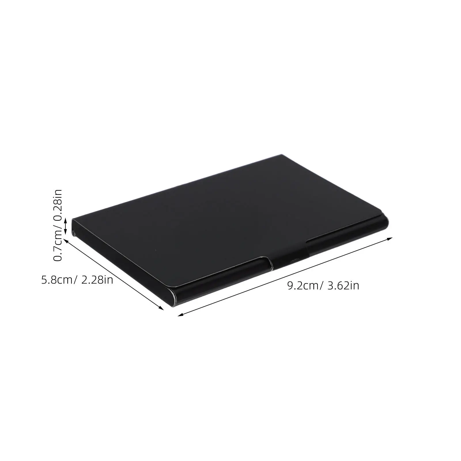 3Pcs Stainless Steel Business Card Holder Slim Metal Minimalist Name Card Case Office Travel Credit Id Wallet Organizer