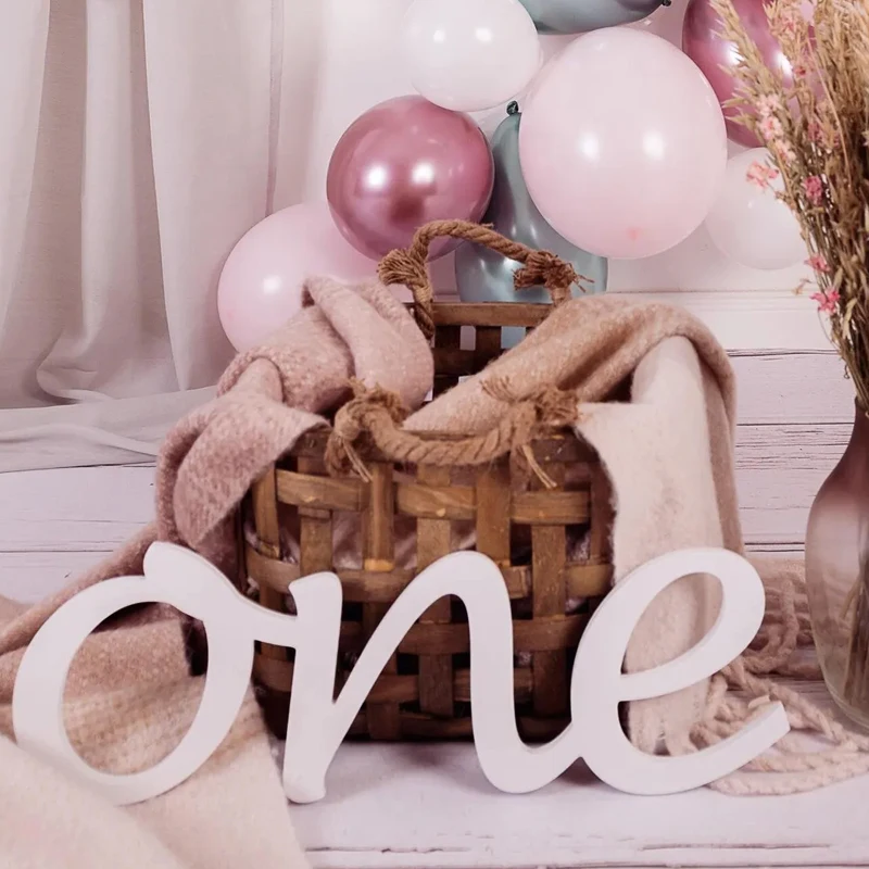 Accesorio de fotografía personalizado con un cartel para sesión de fotos de primer cumpleaños para bebés, letrero de números de madera, letrero de número de fotógrafo