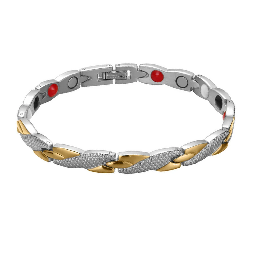 

Titanium Steel Magnetic Bracelet Wristband for Men Women Arthritis Pain Relief Therapy Long Use Holiday Gift Family Lovers Cost
