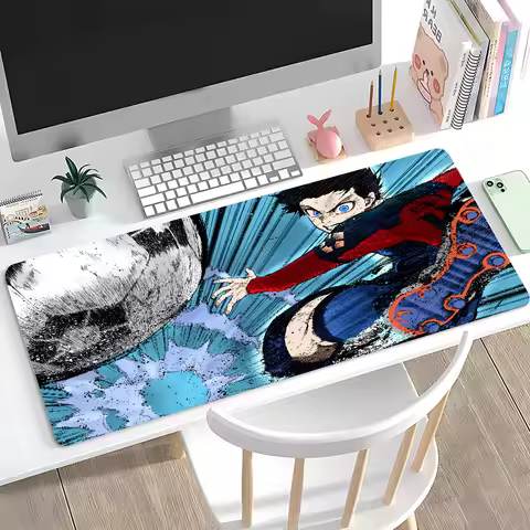 Anime B-Blue Lock Soccer Mousepad Large Anti-Slip Mouse Pad Stitched Edges Mat Durable Desk Laptop Gaming​ Keyboard Pad 90x40cm