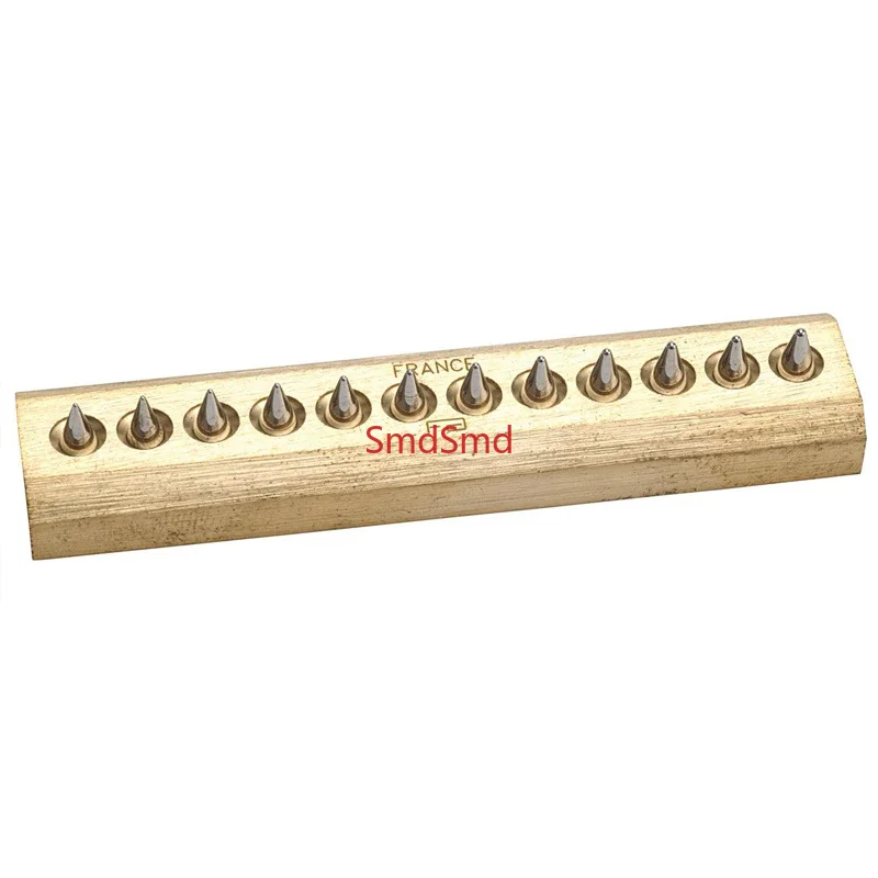 Beading Block 12 Sizes 0.5mm to 1.5mm Compact Bench Tool for Jewelers Stone Setters Bead Forming Crafting Work
