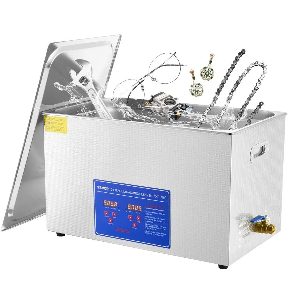

30L Ultrasonic Cleaner Professional for cleaning Machine for Eyeglasses Dentures Jewelry with Digital Heater Timer and Basket