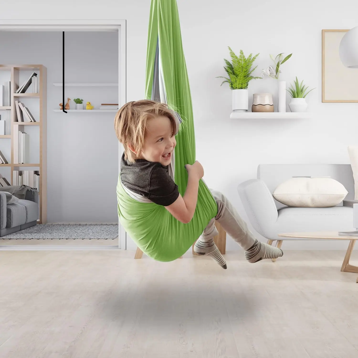 Sensory Swing Bundle – 360° Swivel Hanger – Complete Set for Children – Special Needs: Anxiety, ADHD, Autism & Sensory Disorders