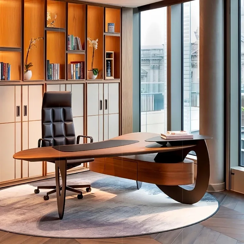 Desk boss table modern light luxury high-end designer villa