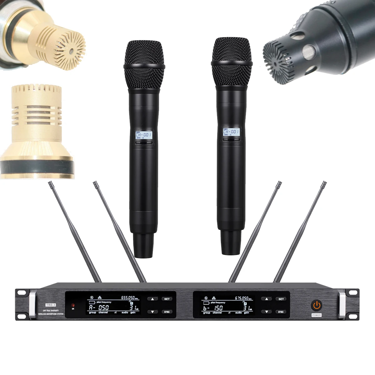 Top Quality ULXD24 KSM9 II Gold Condenser Digital Wireless Microphone System Ture Diversity UHF 500m Large Range