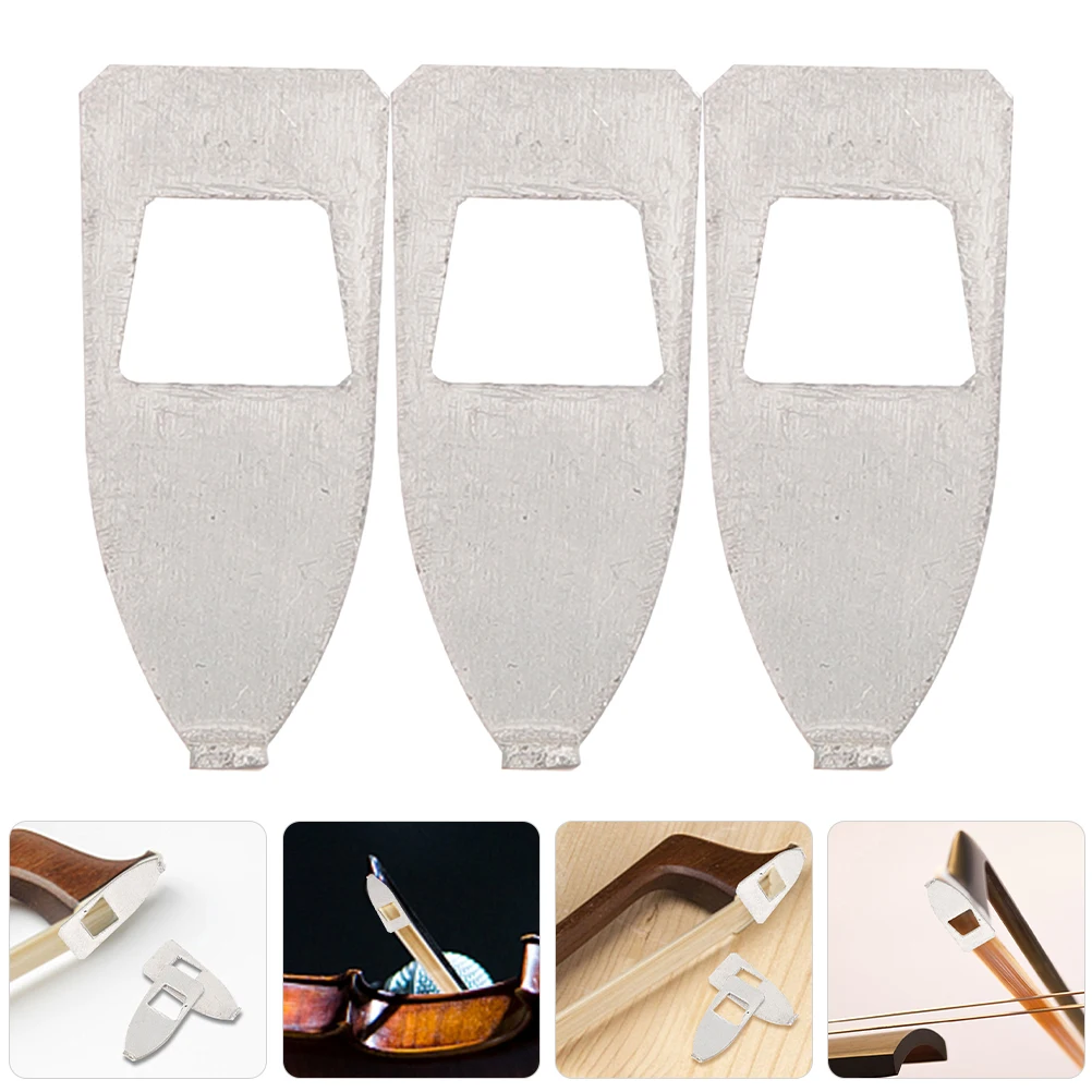 

3 Pcs Bow Violin Accessories and Parts Corrector Grip Stringed Instruments Metal Fittings