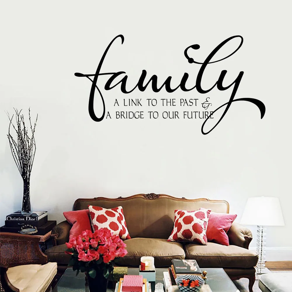 Family A Link To The Past amp A Bridge To Our Future Wall Sticker Home Decor Vinyl Art Murals Living Room Bedroom Wall Decals