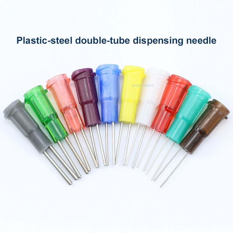 13 مللي متر الاستغناء إبرة أنبوب مزدوج الصناعية السائل الاستغناء إبرة 0.5 بوصة حقنة إبرة ، لتوزيع الغراء 10 قطعة/الحزمة