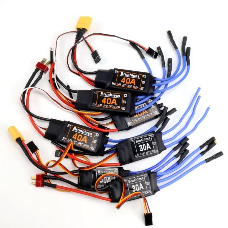 ESC Sin Escobillas De 30A Con BEC 5V 2A – Controlador De Velocidad Para Aviones RC, Helicópteros Y Cuadricópteros