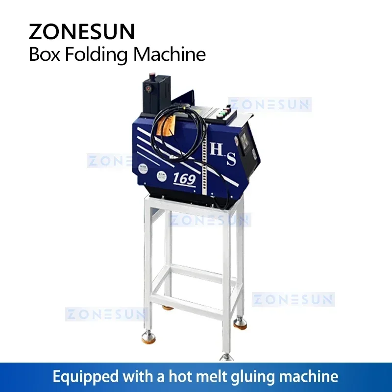 Zonesun 自動ボックス折り機自動カートン箱製造機段ボール箱製造機カートン ZS-ZH25R