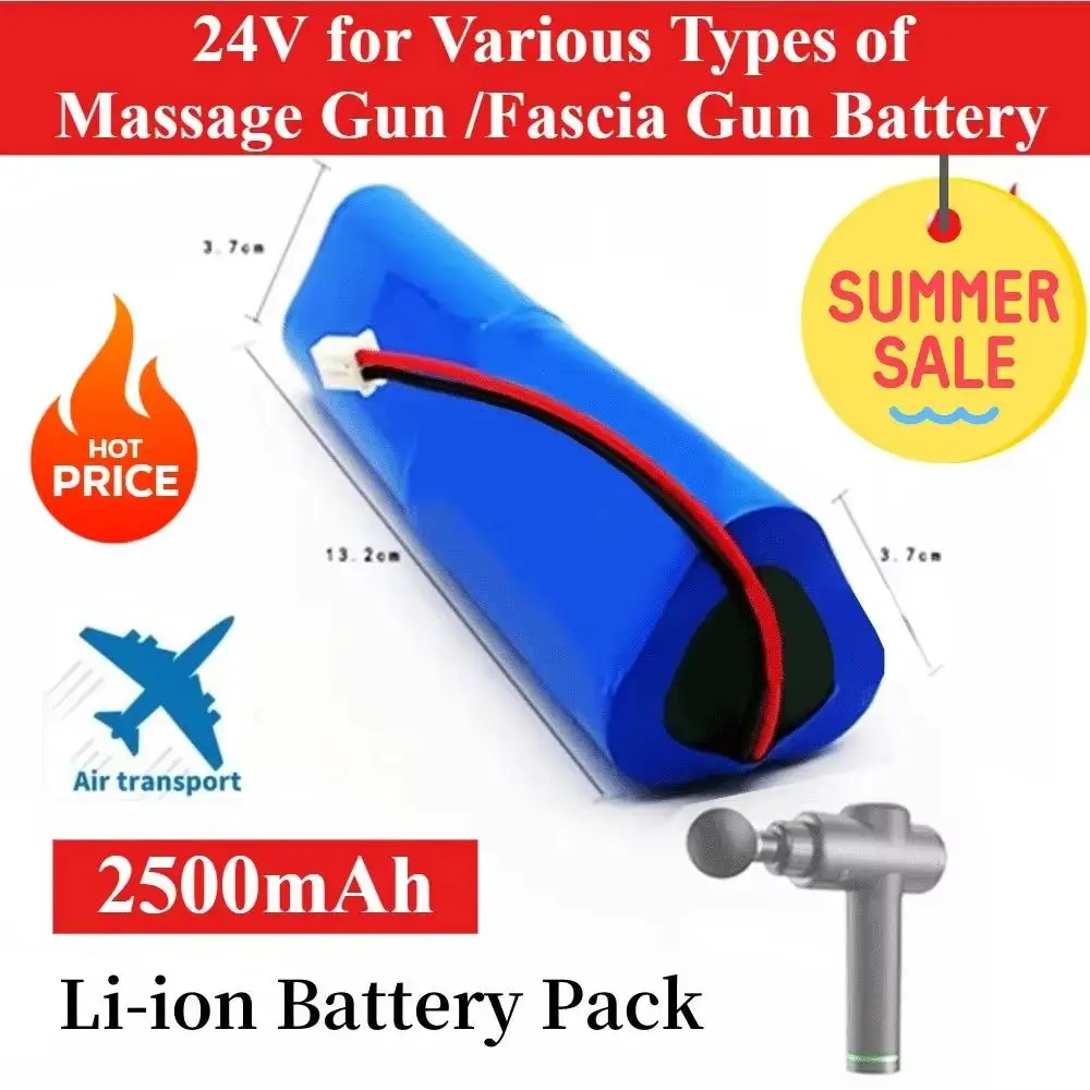 Embalagem original Li-ion 24V 2500mAh Bateria recarregável para pistola de massagem Phoenix A1, pistola de fáscia