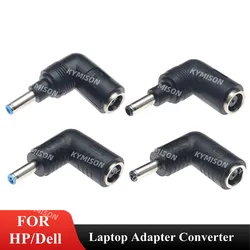 DC Power Adapter plug for HP Dell DC Jack 7.4*5.0mm Female to 4.5*3.0mm Male with pin Converter for Laptop Notebook