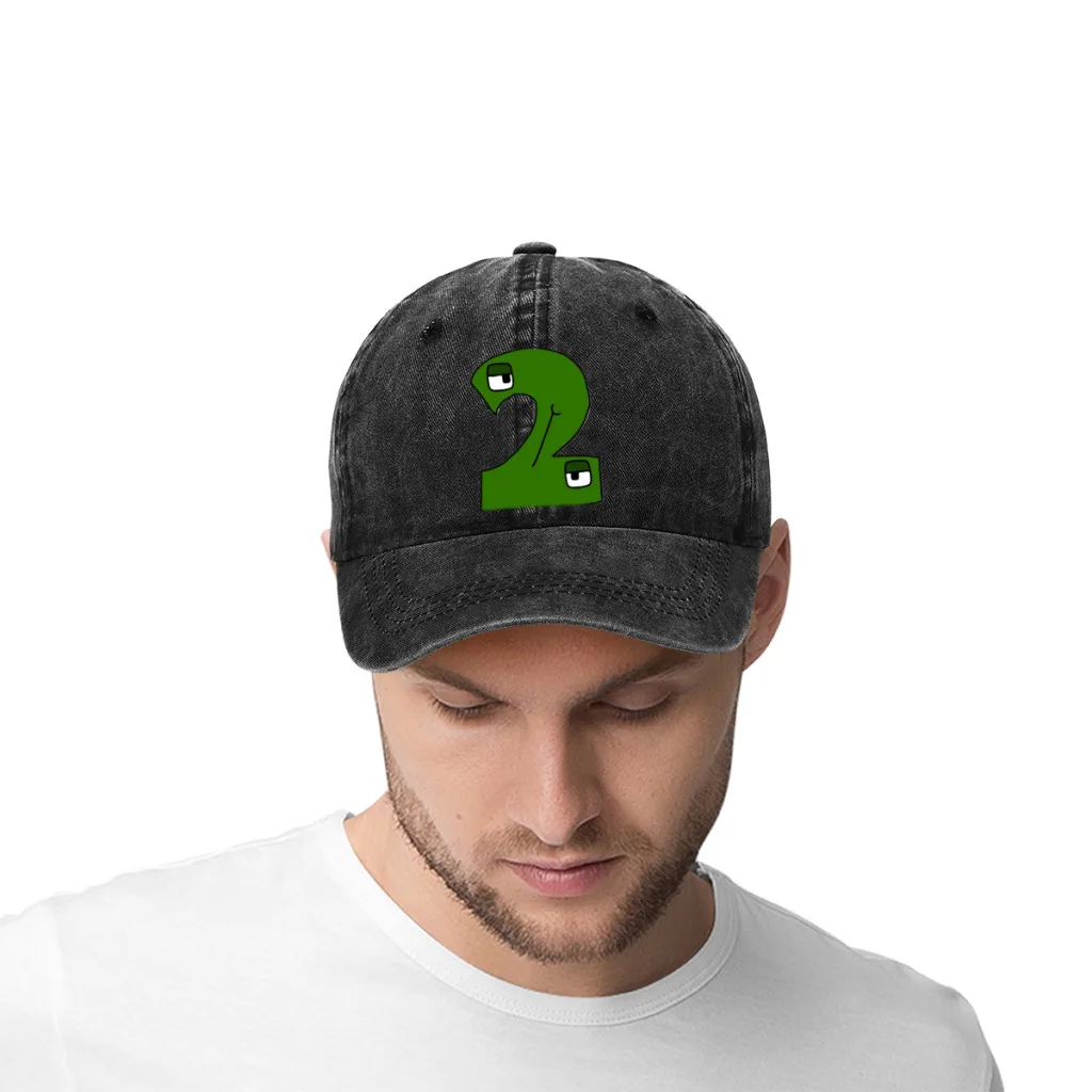 Alphabet-Lore-Number-2 Gorra de béisbol informal Sombreros ajustables Snapback para mujeres Hombres Sombrero protector solar