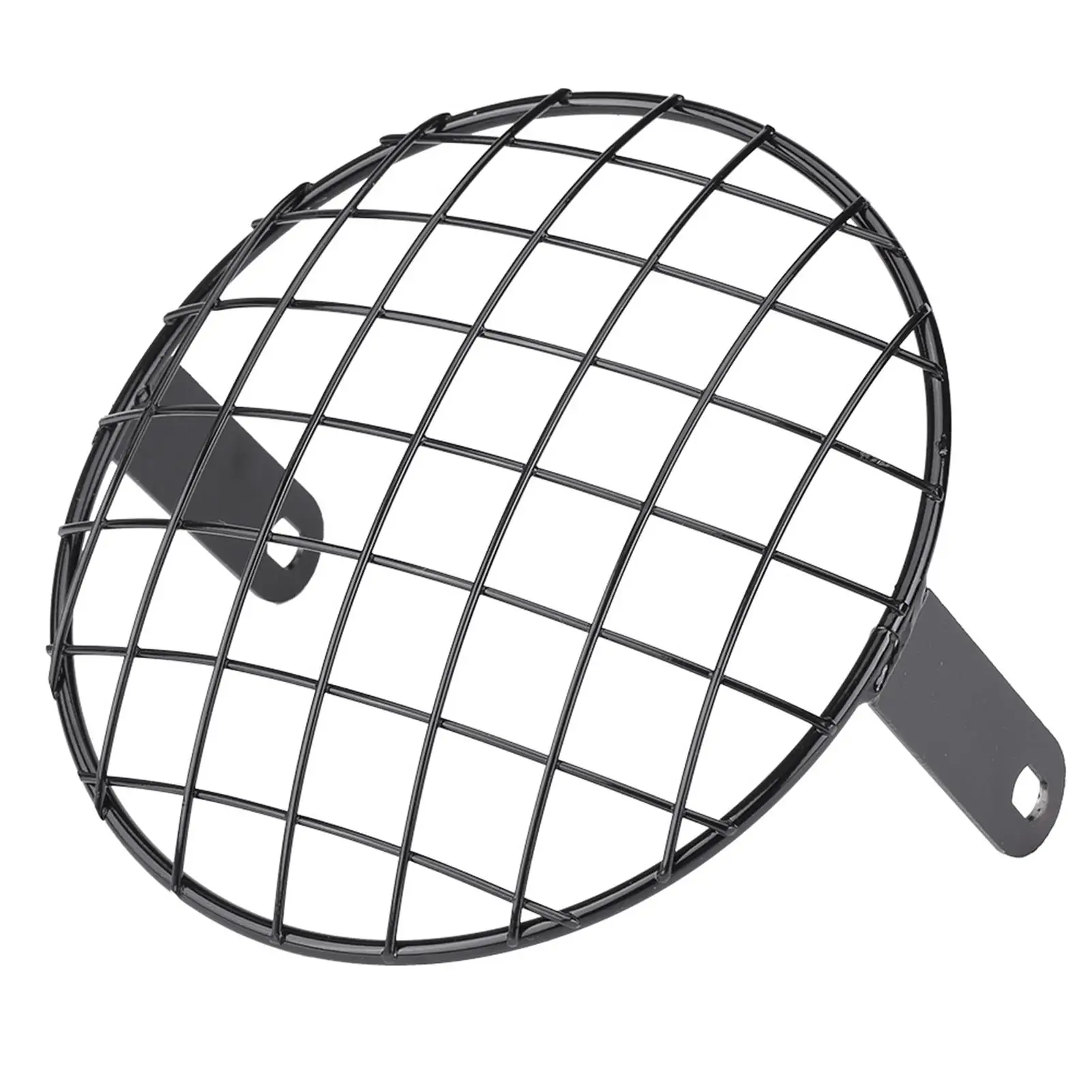 

For motorcycle 7" Headlight Mesh Grill Side Mount Cover Mask for cafe Racer Headlight Grille Covers Universal